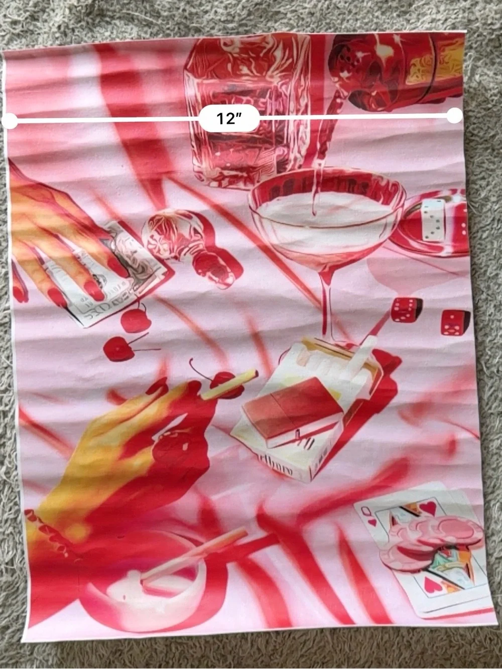 Pink Party Tapestry Wall Hanging - Unbranded